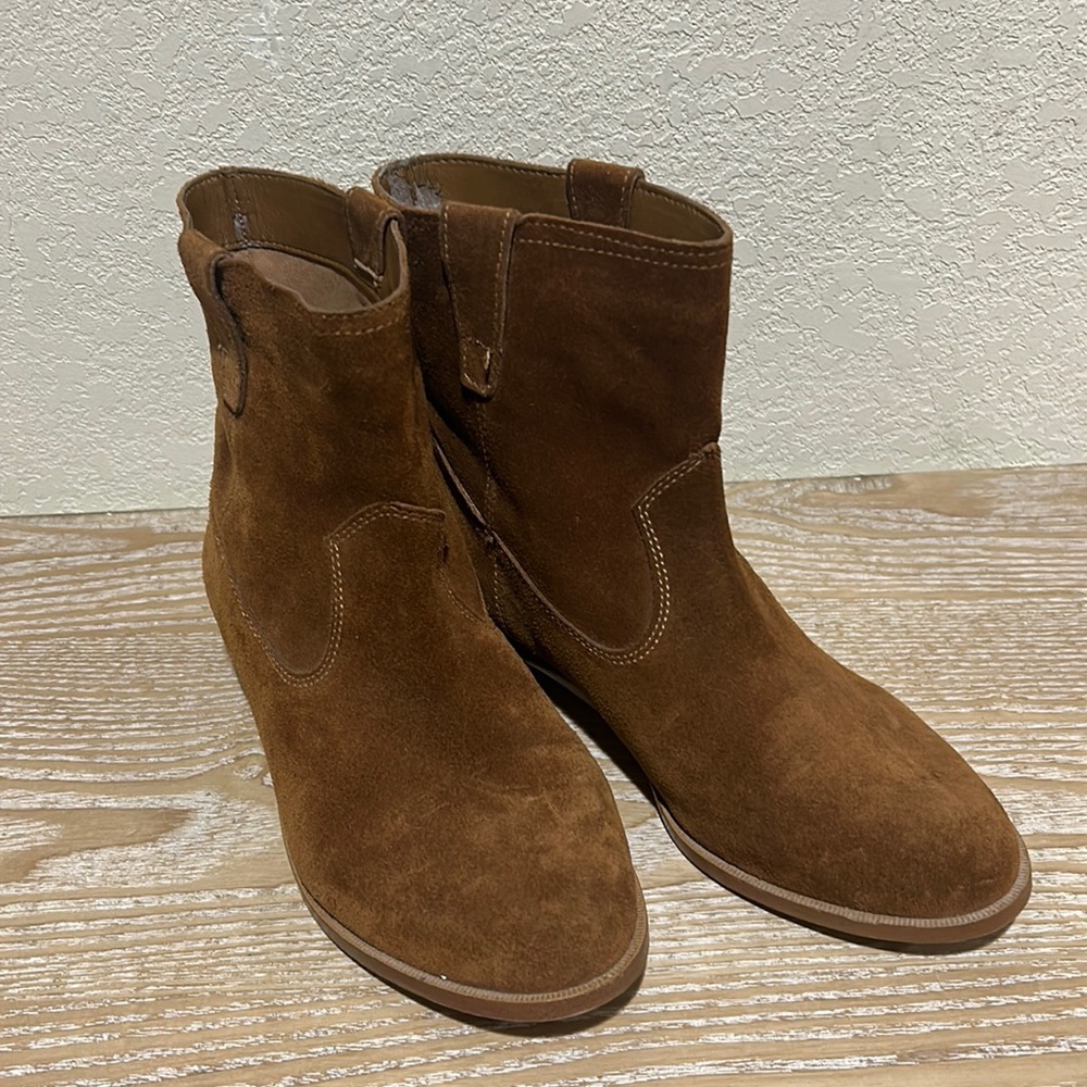 Rebecca Minkoff Ankle Bootie Women Size 7 Suede Pull-On Coastal Cowgirl Western